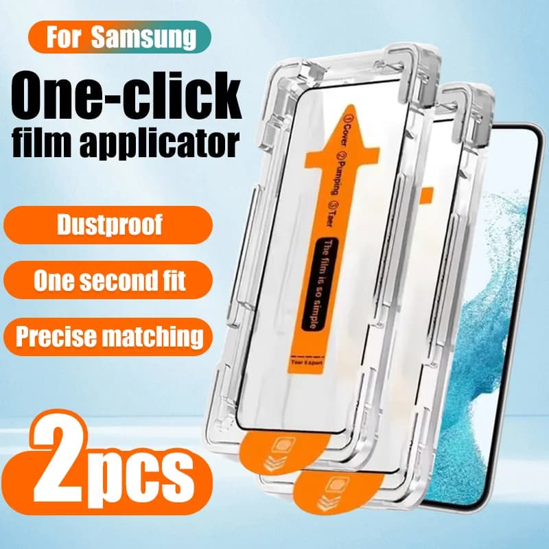 2 pcs Tempered Glass Screen Protector for Samsung Galaxy S21 S22 S23 S25 Ultra Plus A15 A16 A25 A35 A36 A54 A55 A56 5G