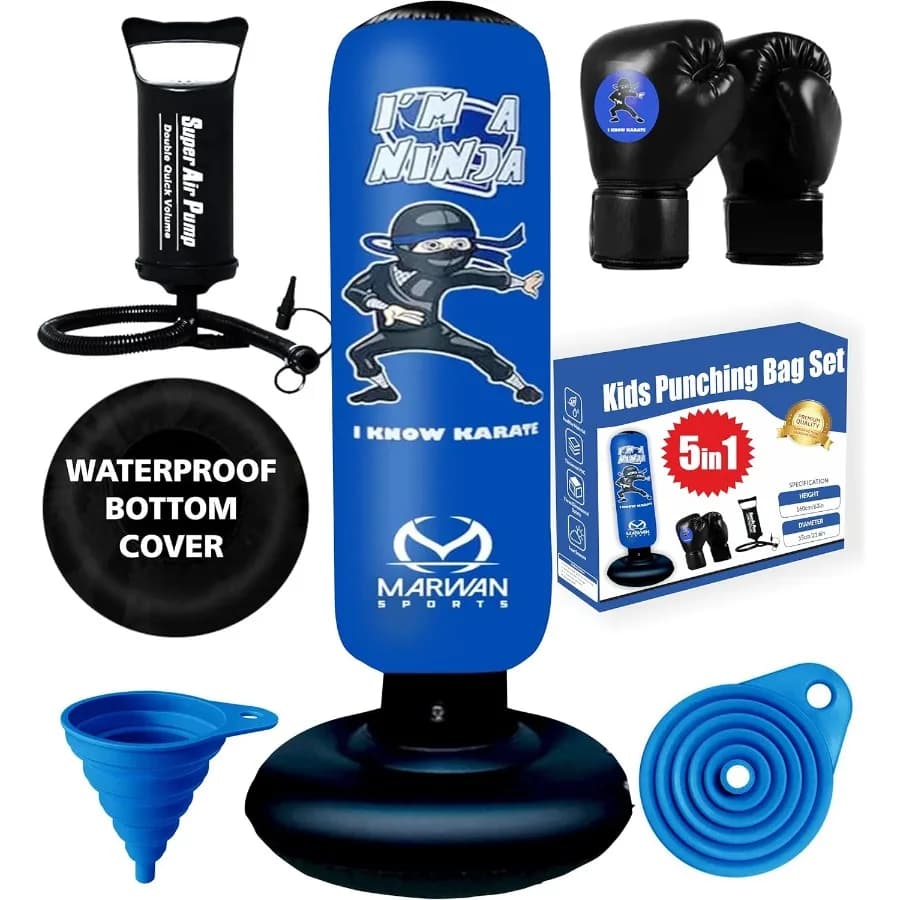 Durable inflatable boxing bag for karate and boxing Training tool for martial arts bounce for boys and girls from 412 years Ideal I