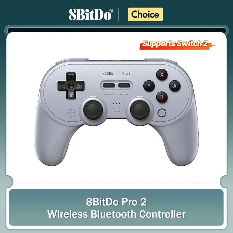 Gamepad wireless with Bluetooth 8Bitdo Pro 2 controller for Nintendo Switch / Switch 2 PC macOS Android Steam Raspberry Pi