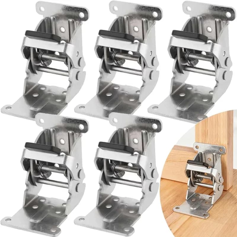 Cerniera pieghevole autobloccante Staffa di supporto da 90 gradi Staffa angolare Cerniere per mobili resistenti Gambe del tavolo Cerniera Strumento hardware