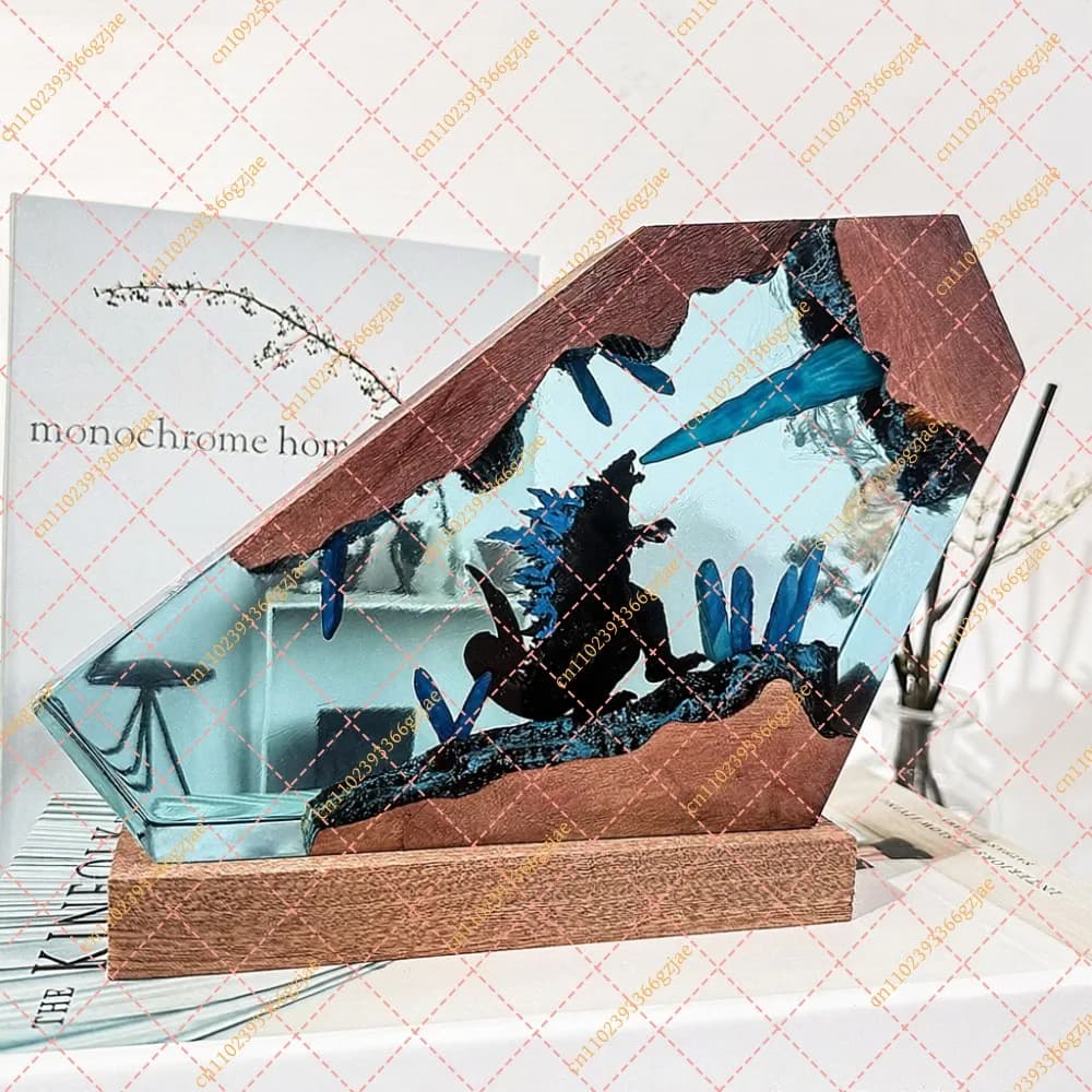 Epoxy resin 3D luminous three-dimensional desktop ornament Christmas gift