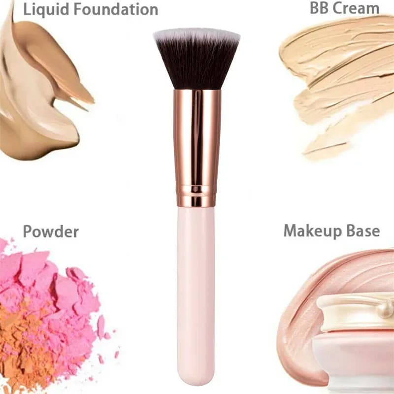 1 pcs makeup brush flat top Kabuki foundation brush for makeup for liquid cream powder contour mixing cosmetic beauty tool