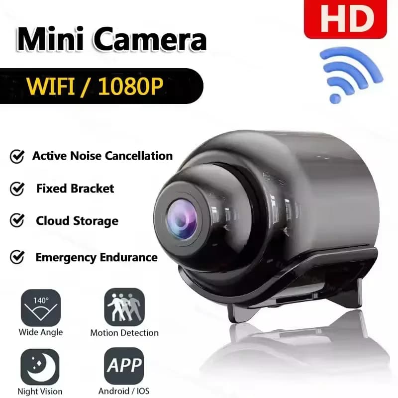Nuova Videocamera di Sorveglianza Wireless HD 1080P Mini X5, Telecamera di Sicurezza con Visione Notturna e Rilevamento del Movimento per Casa Intelligente