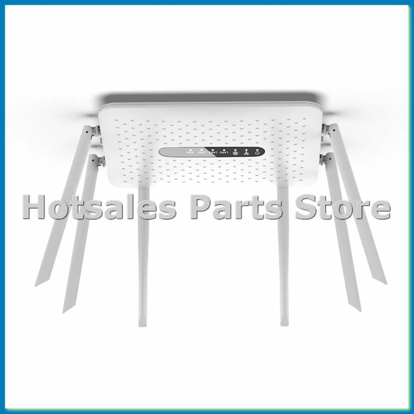 Router WiFi Gigabit Wireless Dual Band 2.4G/5G con 6 Antenne, Ripetitore WiFi e Amplificatore di Segnale - Bianco - ROWI