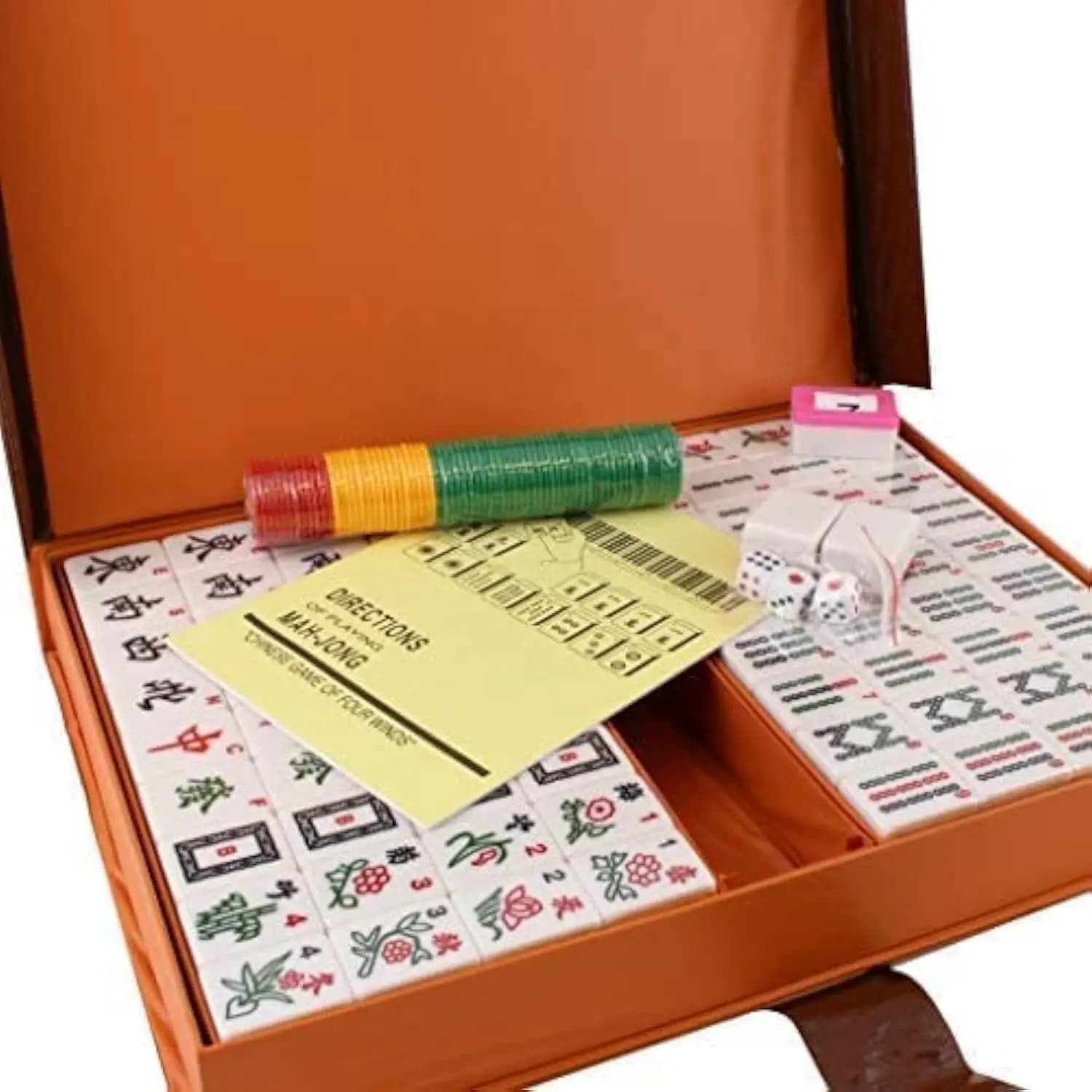 Set Mahjong da 144 Tessere, Tessere XL da 1,5 Pollici Facili da Leggere, Gioco Cinese, 5,5 kg, Regalo
