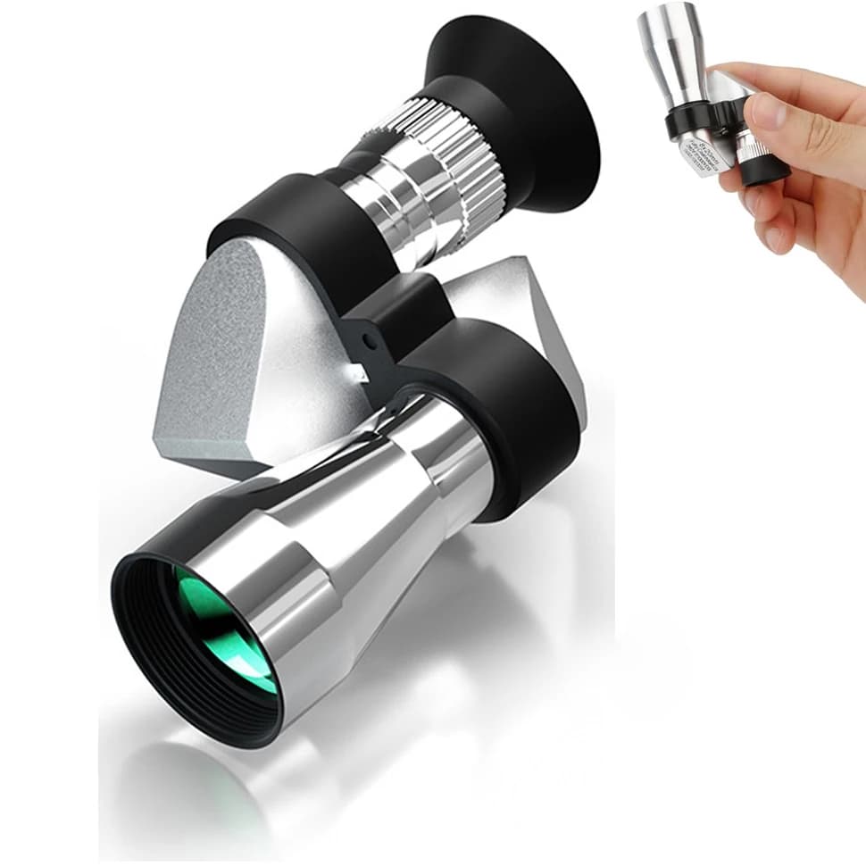 Telescopio monoculare compatto 8X20 per adulti Mini monoculare portatile portatile con adattatore per smartphone per la pesca di birdwatching