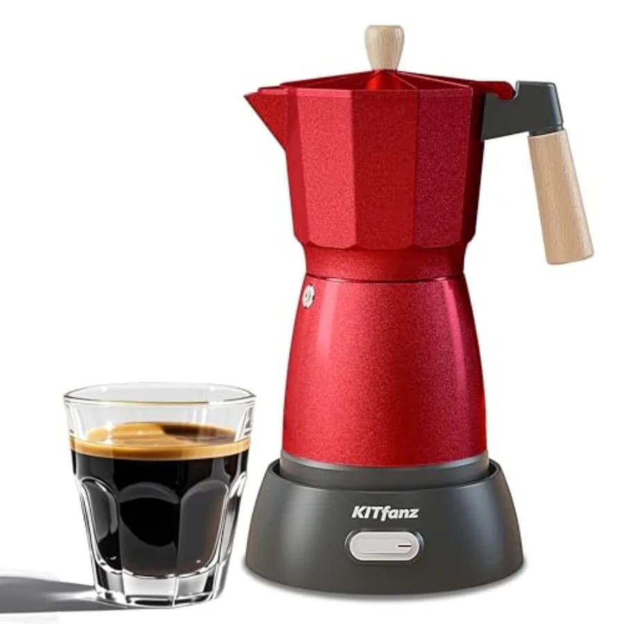 Macchina per Caffè Espresso Elettrica, Caffettiera Italiana Elettrica, Moka Elettrica, Macchina per Caffè Cubano Portatile, Cafeteras Electricas Espresso M