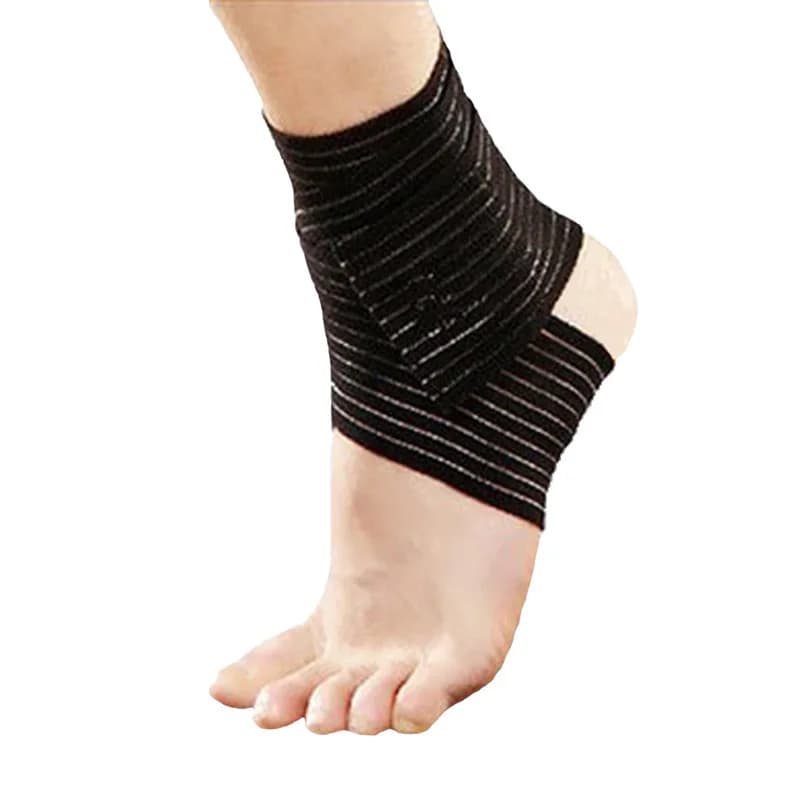 Bendaggio sportivo autoadesivo elastico da 2 pezzi per supporto e protezione della caviglia, ginocchio, polso, 90 cm, protezione per le gambe del gomito, sicurezza sportiva