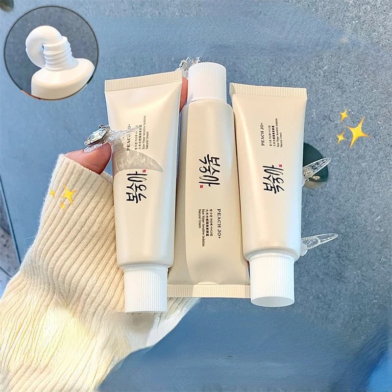 Korean Rice SPF50+ Sunscreen Face Body Waterproof Anti UV Moisturizing Facial Sunblock Isolation Cream Light-feeling Concealer