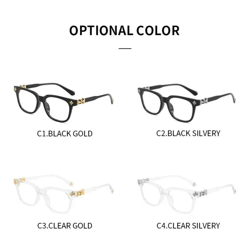 Classic Anti Blue Light Glasses for Reading, Vintage Eye Glasses for Men and Women, Computer Glasses 2 Pieces