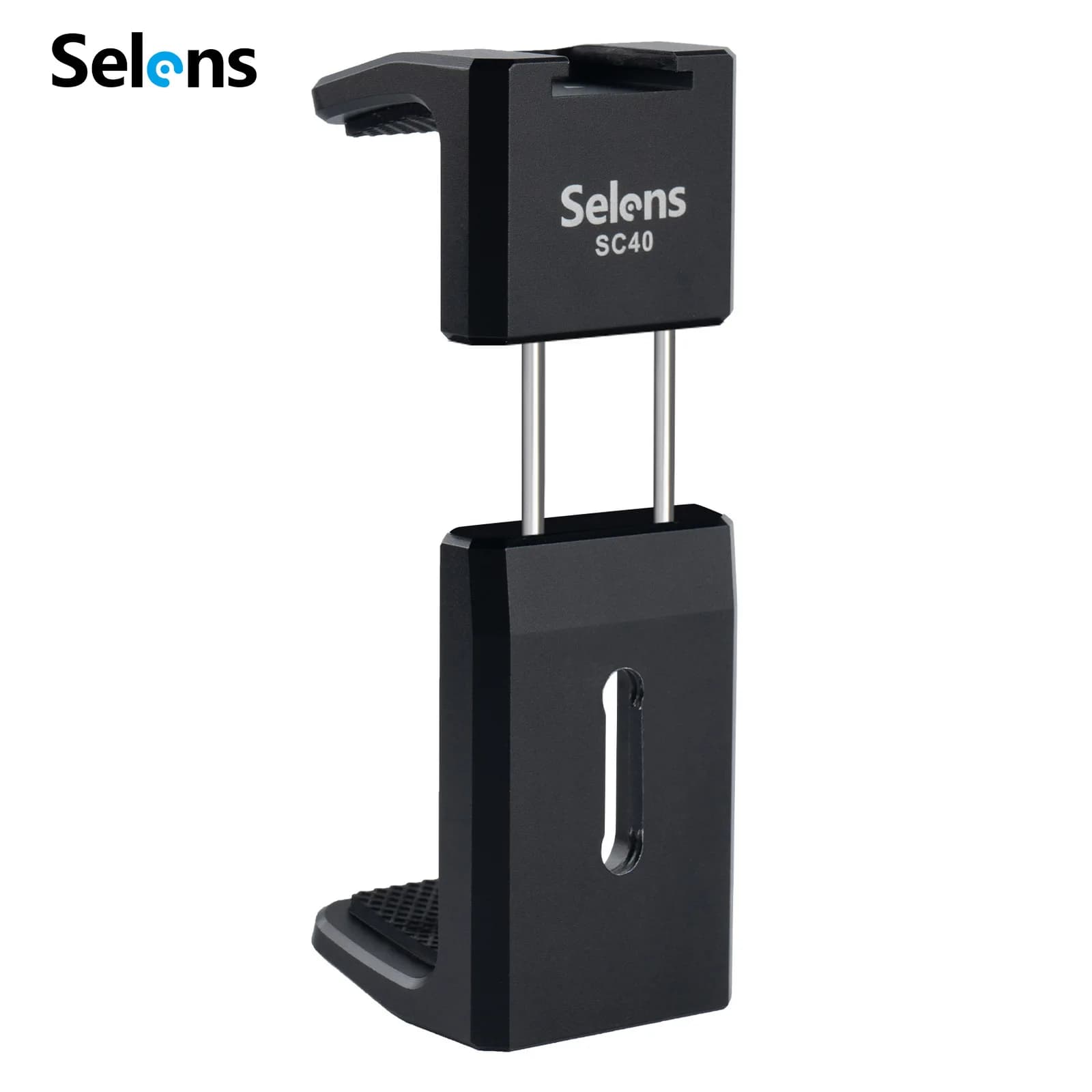 Selens SSD Mount Clamp with1/4" Cold Shoe External Hard Drive Bracket 7.3-9cm for BMPCC Camera Cage Rig Cable Clip