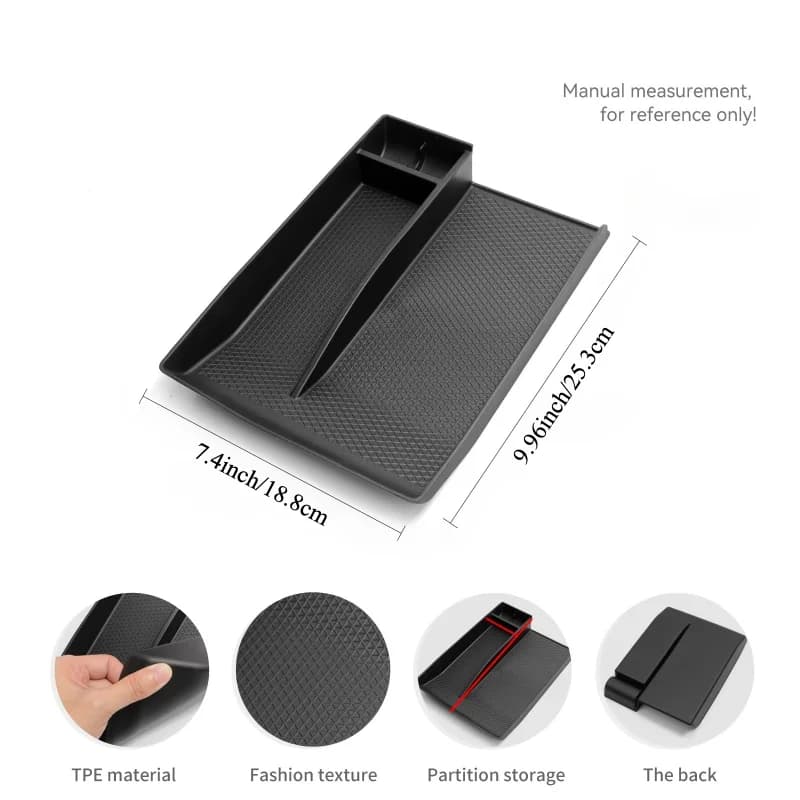 Central console organizer tray for Mazda CX-90 CX-70 CX-80 2024-2025 Car Styling Parts Car accessories