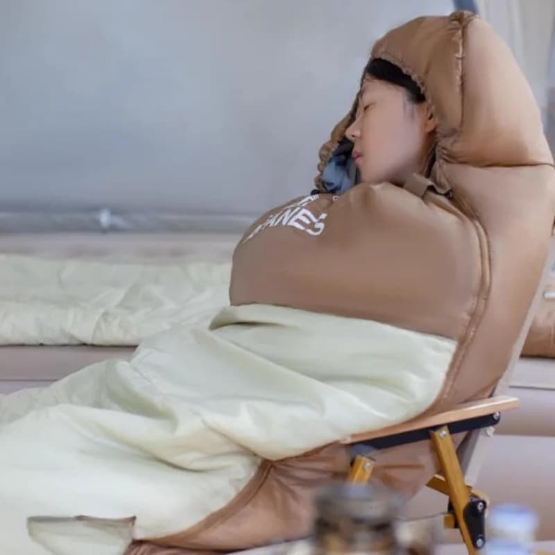 Outdoor Camping Single Envelope Sleeping Bag Portable Washable Sleeping Bag for Adults During Night Comfortable Field Sleeping Equipment