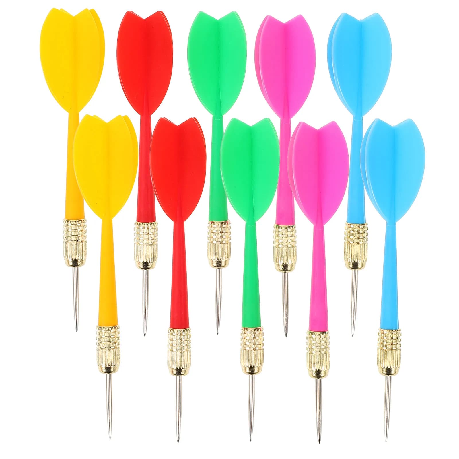 Set di 15 Punte Metalliche Colorate per Giochi Indoor e Outdoor, Accessori per il Tempo Libero