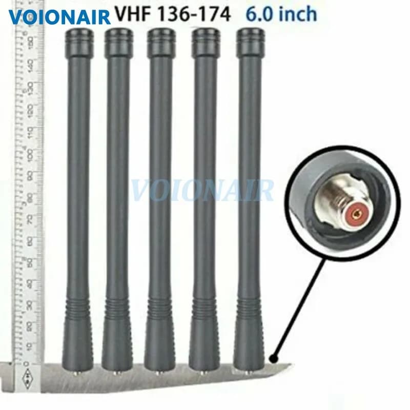 VOIONAIR 10pcs NAD6567 136-174MHz VHF Antenna for Motorola Radio XTS2500 XTS3500 XTS5000 HT1000 MTS2000 Walkie Talkies