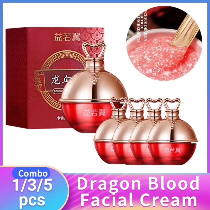 1/3/5pcs Retinol Dragon Blood Facial Cream Deep Moisturize Fade Fine Lines Pores Brightening Women Skin Care