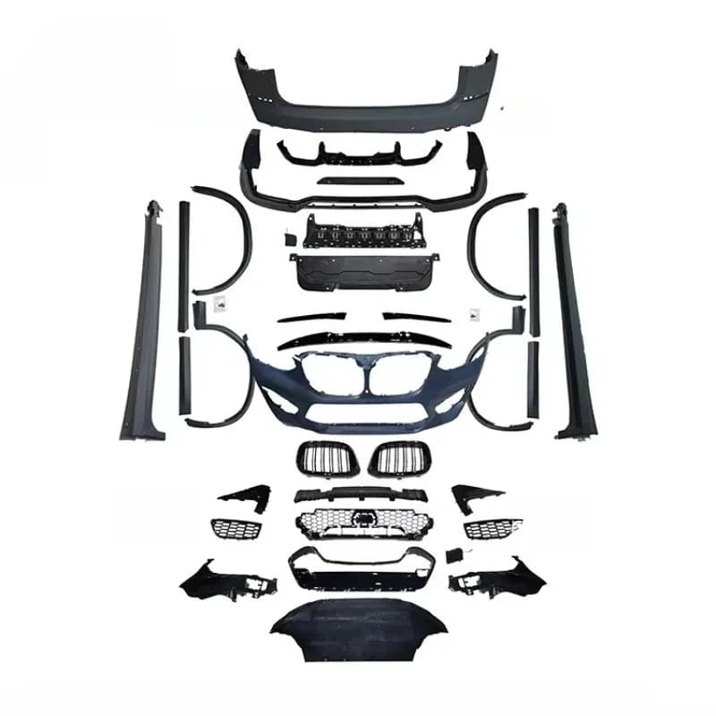 Automobile Body Kit S Series G02 Upgrade to X4M Front Grille/Lip Rear Diffuser Top Spoiler Tail Throat