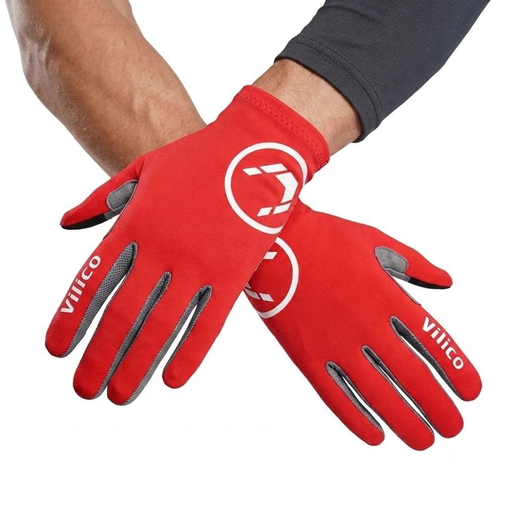 Bicycle Half-Finger Gloves Silicone Shock Absorption Breathable UV Anti-Slip Fingerless Sports Gloves Ultra-Thin Cycling Gloves