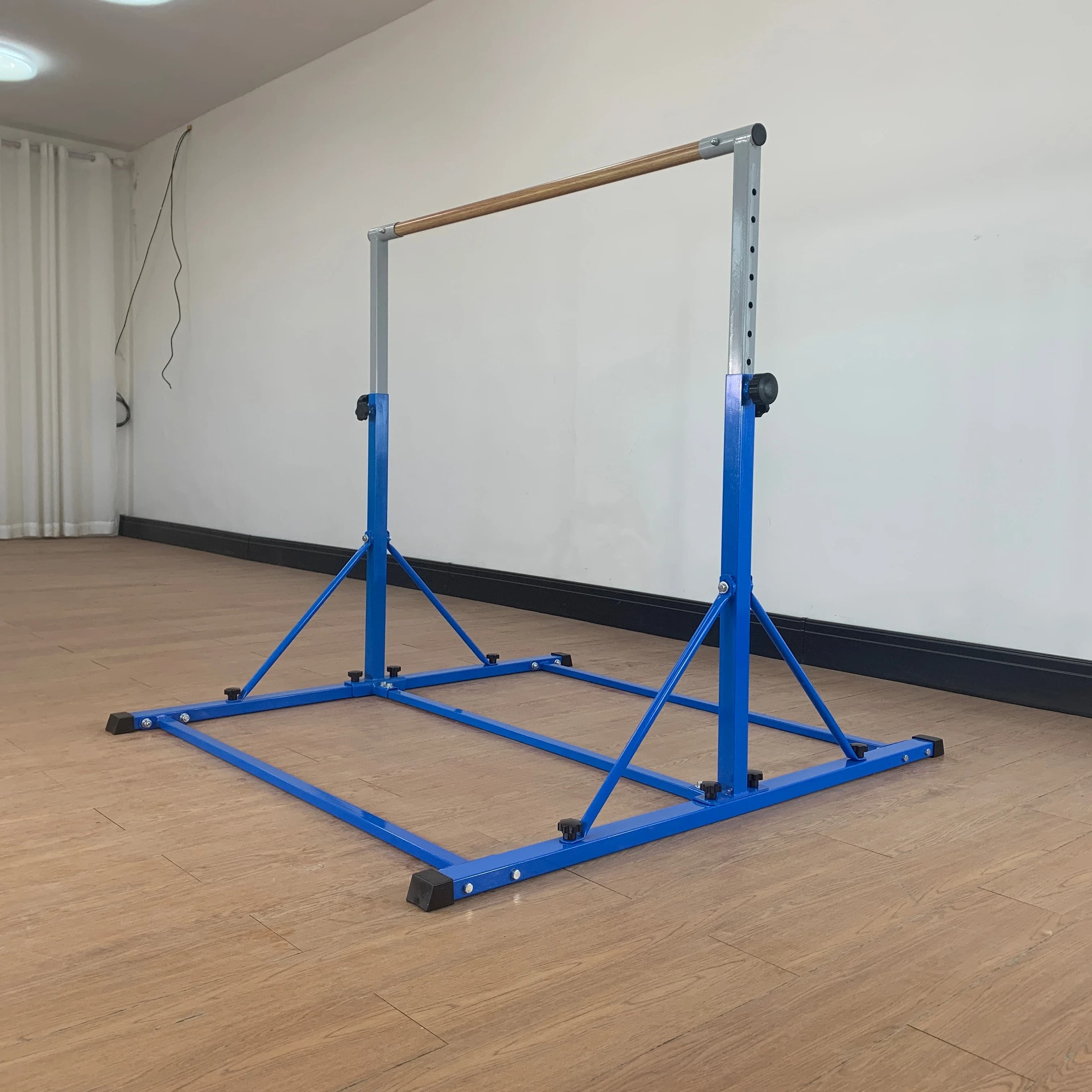 Barra Orizzontale Regolabile in Altezza per Ginnastica, per Allenamento dei Bambini negli Esercizi di Trazioni, per Uso Interno ed Esterno