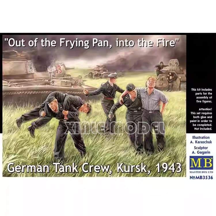 Master Box MB3536 German Tank Crew Kursk,1943 - From the pan to the flame! 1/35