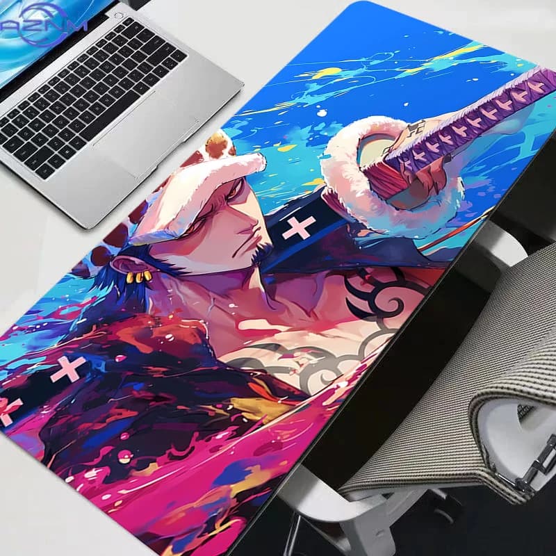 New Mouse Pads Big Anime One Piece Water Law Gamer Gaming Accessories Varmilo Keyboard PC Computer Desk Mat Carpet Mousepad