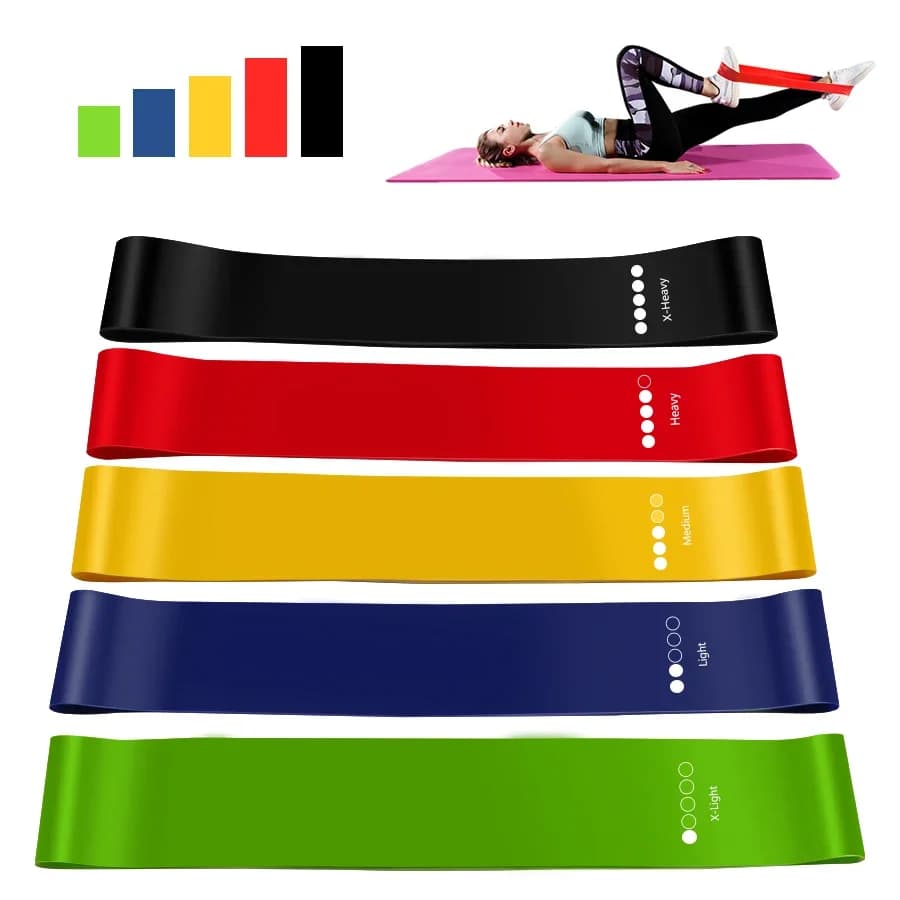 5 Levels of Strength for Yoga, Pilates, Home Gym, Fitness Exercises, Sport, Coaching Accessories