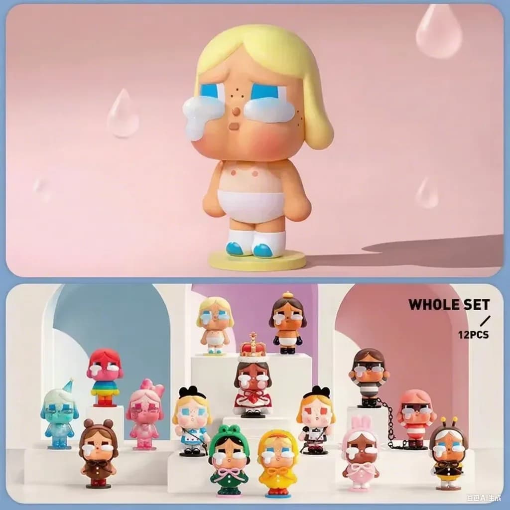 POP MART CRYBABY CRYING AGAIN Series Blind Box Toys Mystery Box Action Figure Surprise Model Cute Birthday Gift
