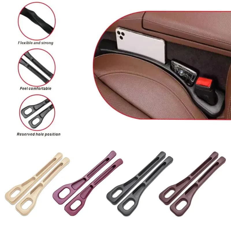 2 Pieces Organizer Waterproof for Self Seat Slots with 2 Parts, Filling Strip for Seats, Car Interior Accessories