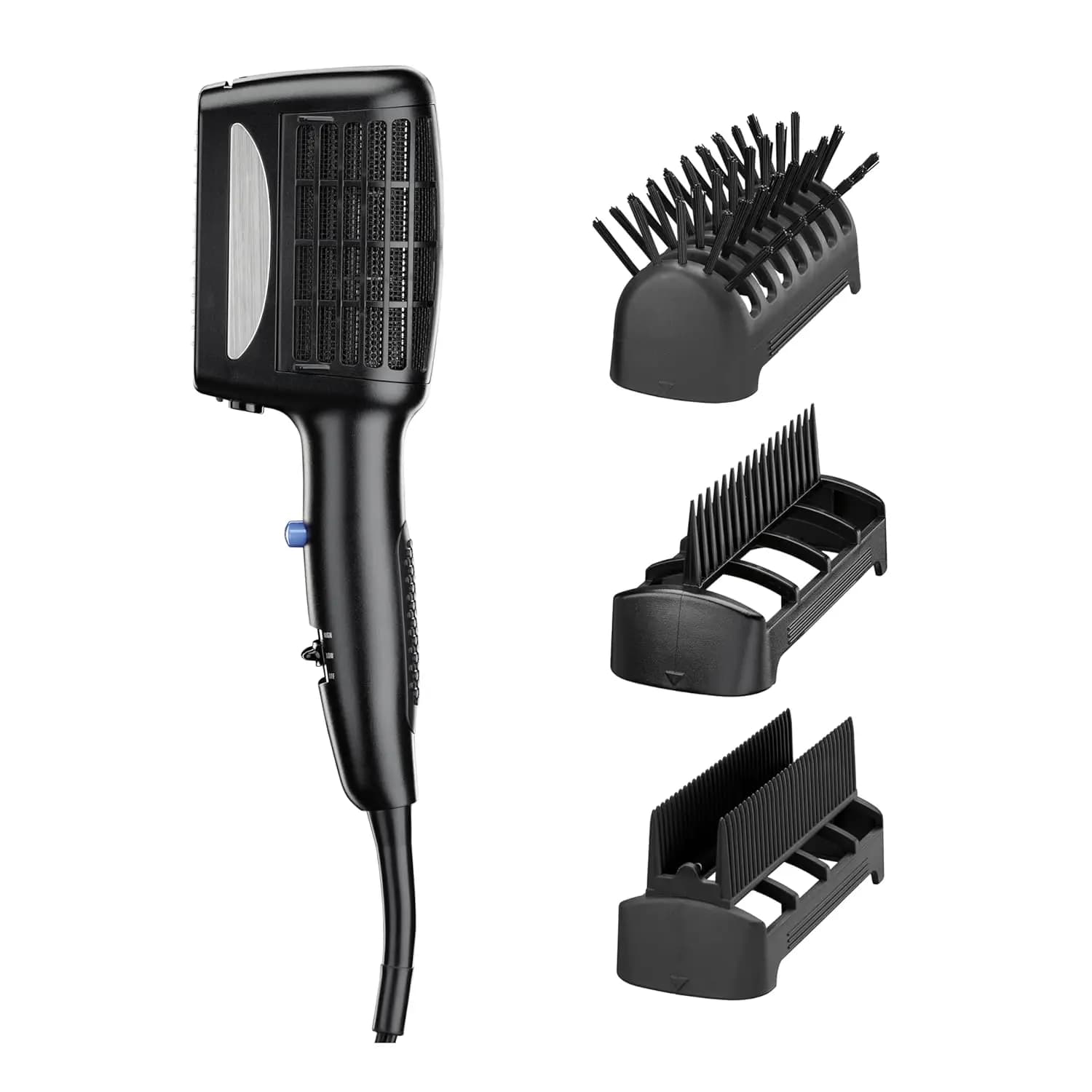 Asciugacapelli 3-in-1 con Potenza di 1875W, 3 Accessori per Districare, Lisciare e Volumizzare, con Tecnologia Ionica