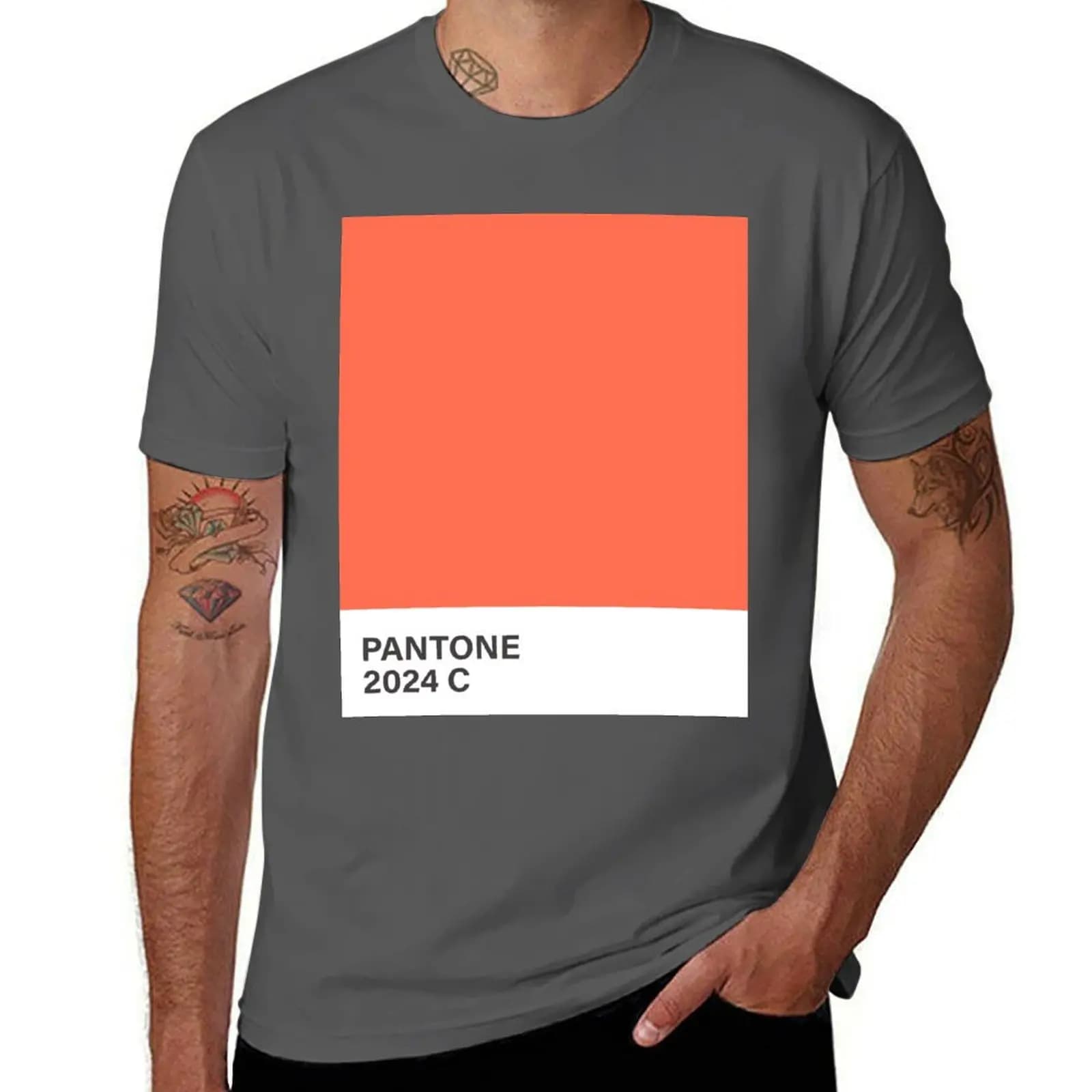 T-Shirt Pantone 2024 C, Maglietta Atletica Traspirante