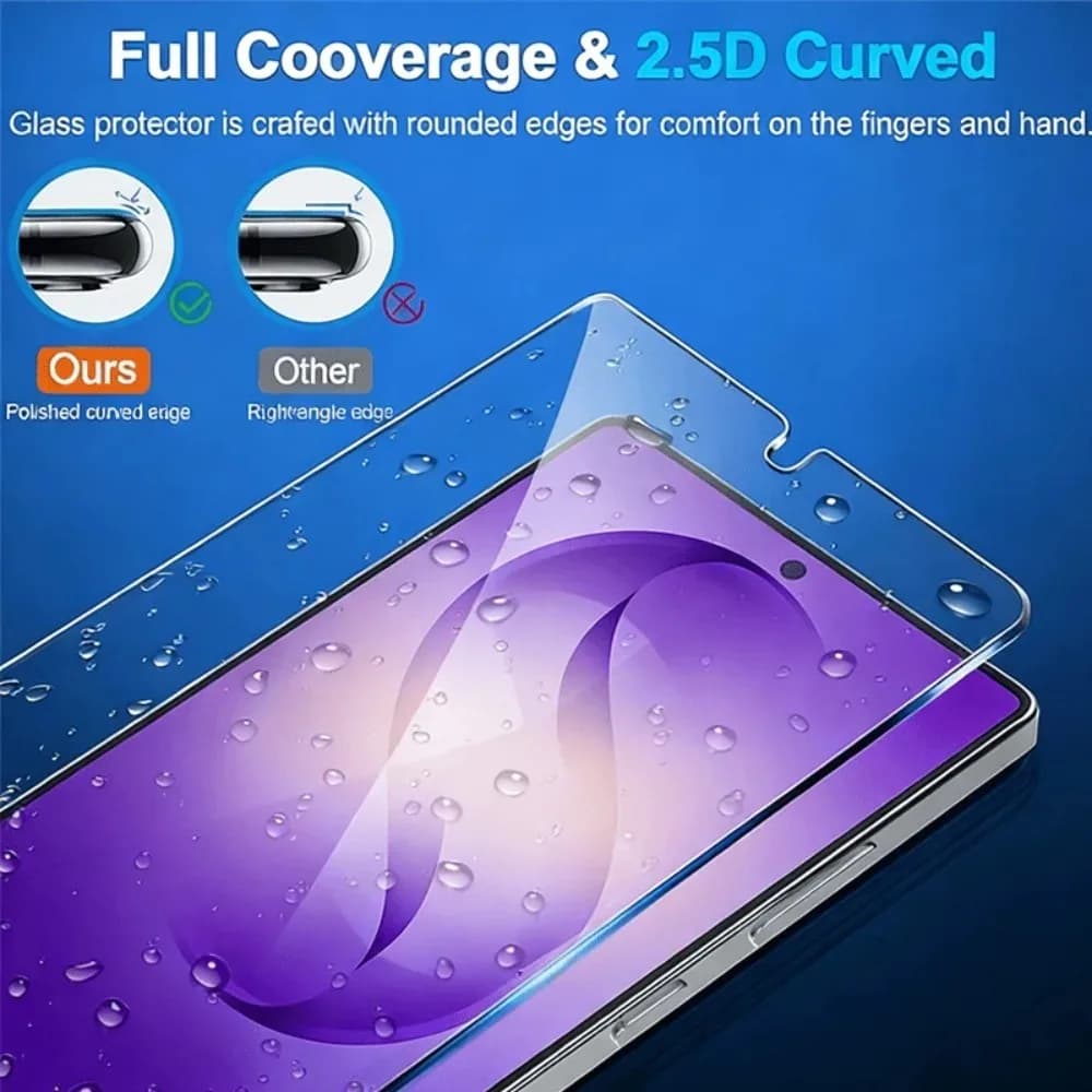 5 Pezzi Proteggi Schermo Ultra Trasparenti per Samsung Galaxy S26 S25 S24 Ultra S23 S22 S21 Plus S25 S24 FE, Vetro Temperato Durezza 9H