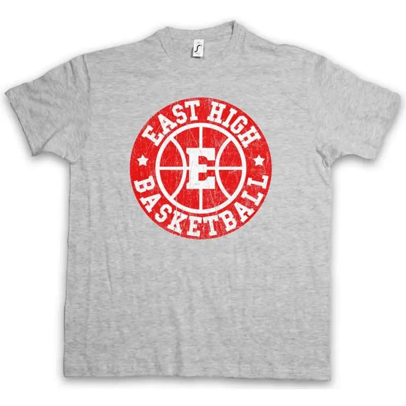 Maglietta East High Basketball I con logo della squadra scolastica, simbolo musicale