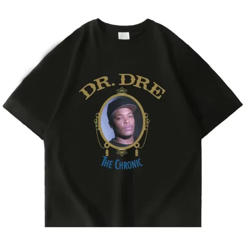 T-shirt Dr. Dre The Chronic 2025: Maglietta Popolare da Uomo in Cotone a Maniche Corte, Stile Hip-Hop, per Cosplay e Streetwear