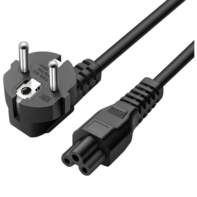 Cavo adattatore di alimentazione spina caricatore universale a 3 pin per laptop UE da 1,5 M per notebook HP Dell Toshiba Sony ASUS Lenovo Samsung