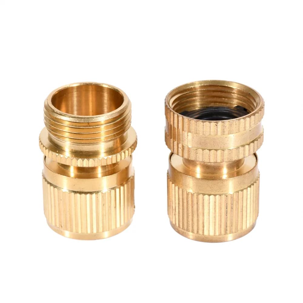 Raccordi adattatori per tubi da giardino con filettatura maschio femmina da 1/2 "3/4" in ottone per accessori per irrigazione e autolavaggio