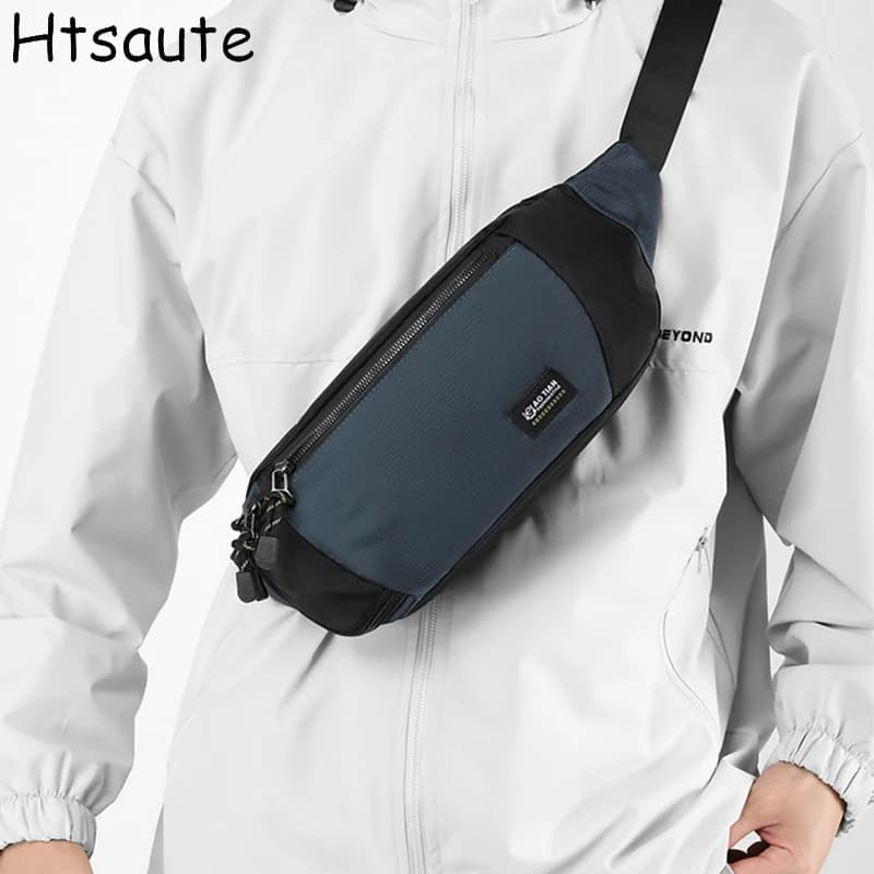 Nuovo stile piccolo pacchetto petto per il tempo libero sport moda uomo borsa a tracolla singola nuova borsa da viaggio estiva da uomo
