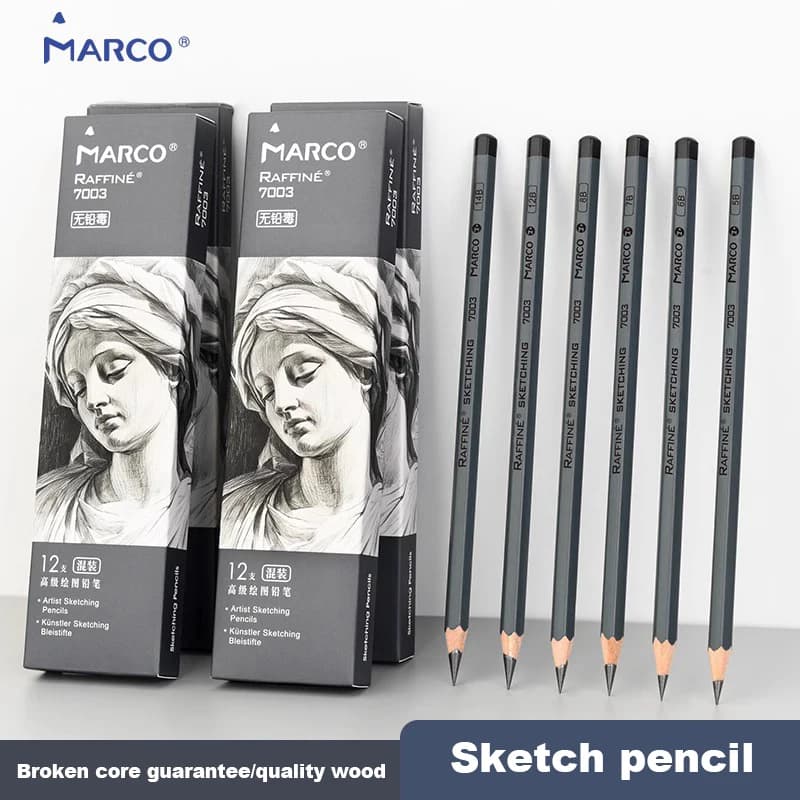 Professional Sketch Drawing Pencil Set 2H HB 2B 3B 4B 5B 6B 7B 8B 12B 14B Painting Pencils Stationery Art School Supplies