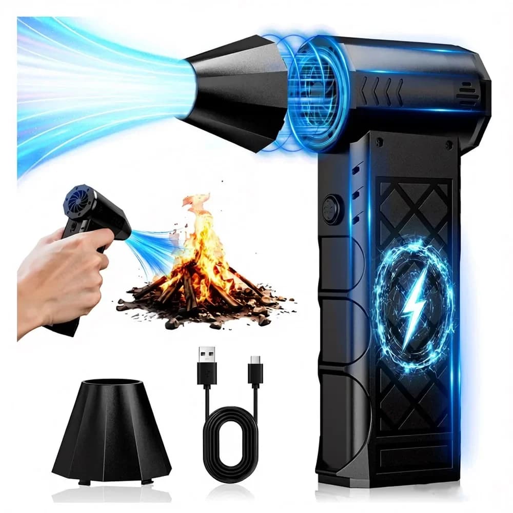 Tool to blow cleaning the portable electric duster 130000 rpm Turbo Jet Fan 4 adjustable gears Type-C Charging for car snow cleaning