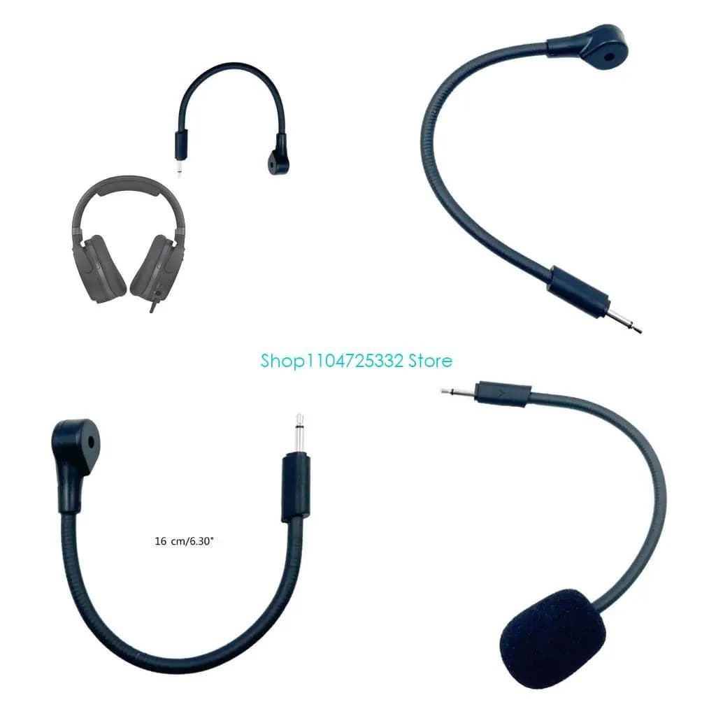 P5EA Sostituzione del microfono per Q100 Cuffie da gioco da 2,5 mm Microfono con asta per cuffie da gioco Microfono con con