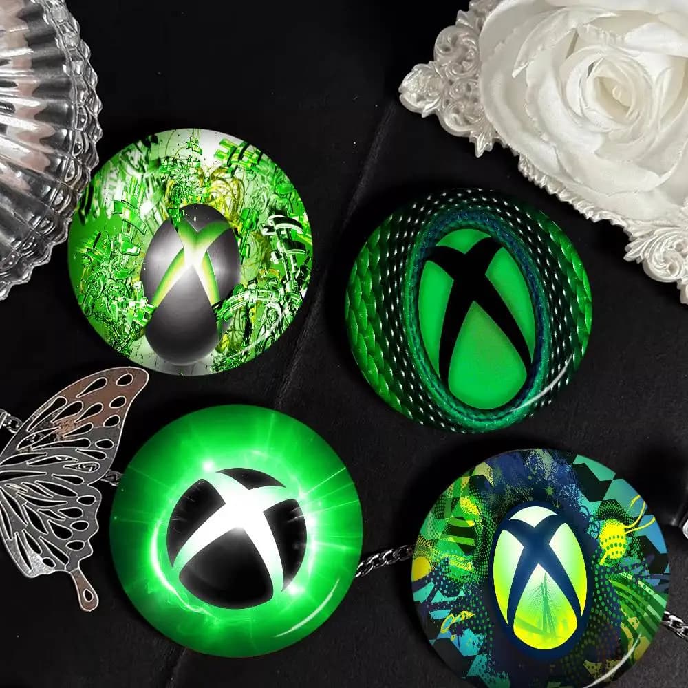 Spilla con Logo X-Xbox Anime, Fatta a Mano, per Abbigliamento, Badge Cartoon, Decorazione per Zaini, Accessori di Gioielleria