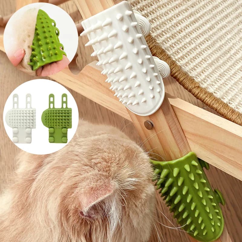 Pet Cat Hair Removal Massage Comb Cats Scratching Rubbing Brush Kitten Grooming Self Cleaning Wall Corner Cat Scratcher Combs