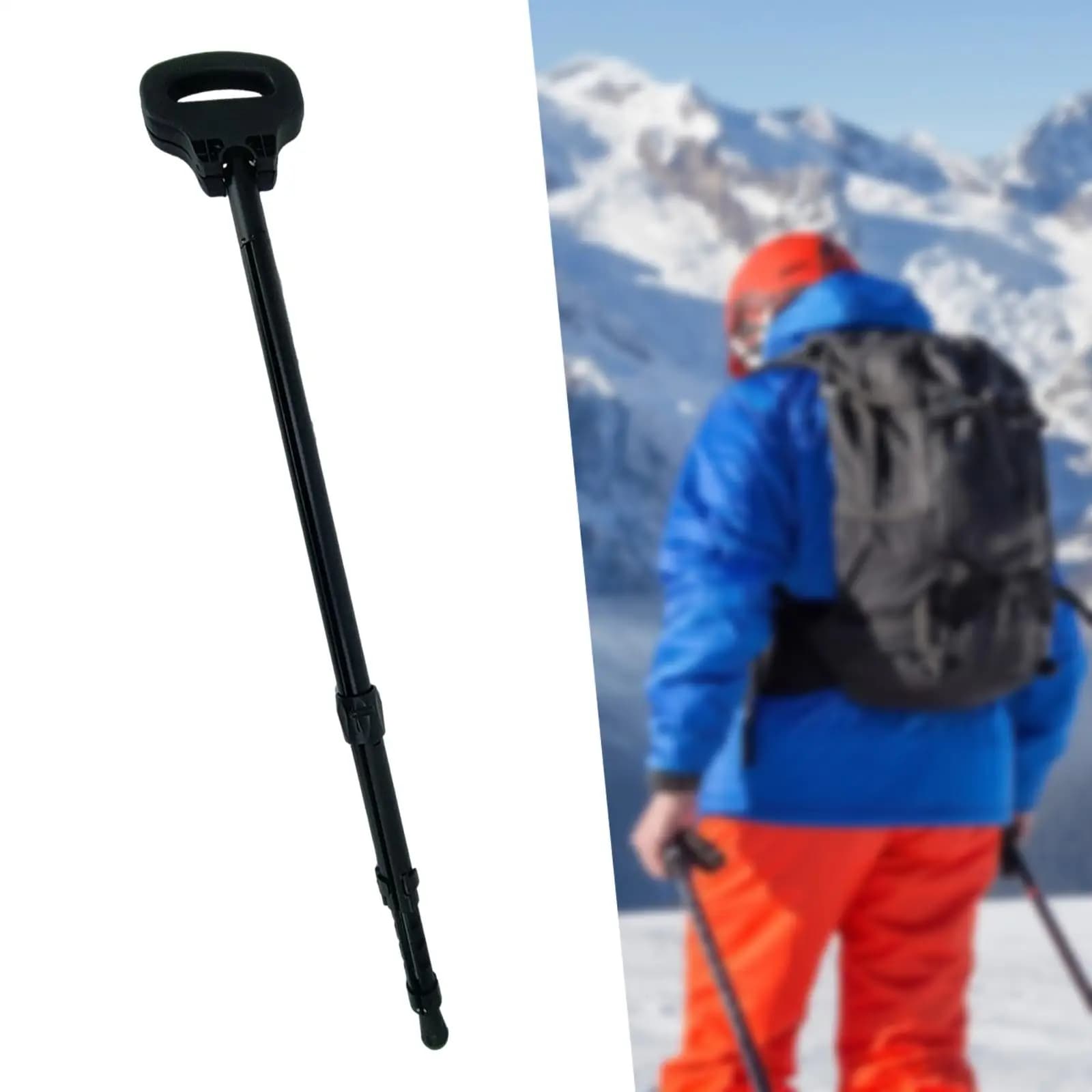 Bastoncini da Trekking Pieghevoli Portatili con Sedile Integrato per Esterni