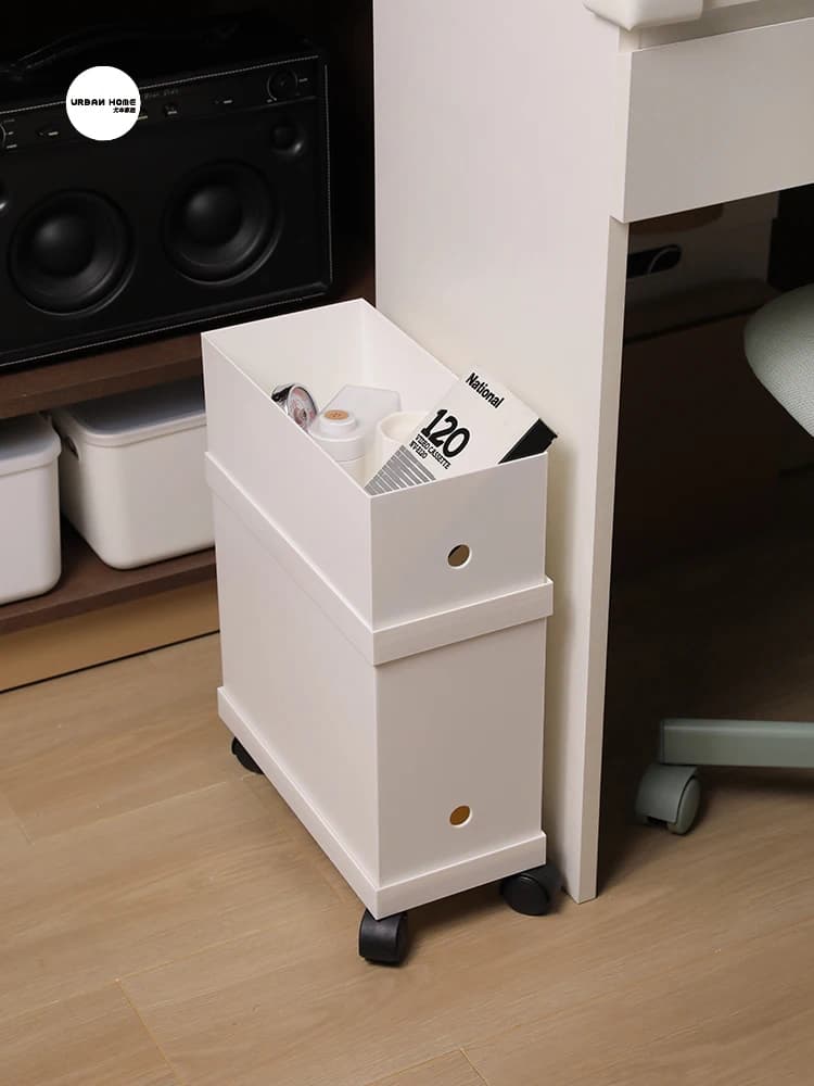 Carrello Portadocumenti Urban Home, Organizzatore per Libri e Oggetti Vari per Ufficio Domestico, Armadietto Mobile Sotto Scrivania, Scaffale Portaoggetti