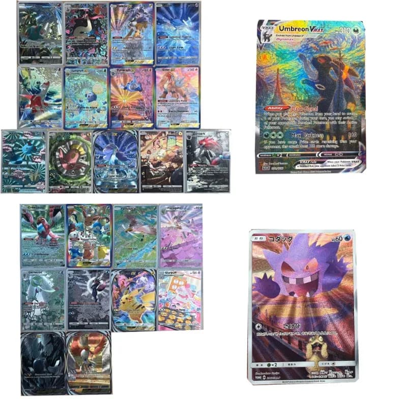 Pokemon PTCG Fai Da Te Milotic Raikou Ex Zoroark Umbreon Gengar Auto Controllo Raccogli Firma Trading Flash Card Anime Cartoon Regalo