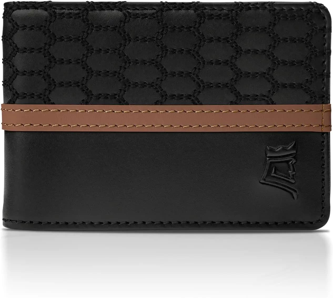 Portafoglio Minimalista in Pelle con Blocco RFID, Tasca per Contanti e Cinturino Estraibile per Carte, Contiene 1-15 Carte, Sottile e Resistente