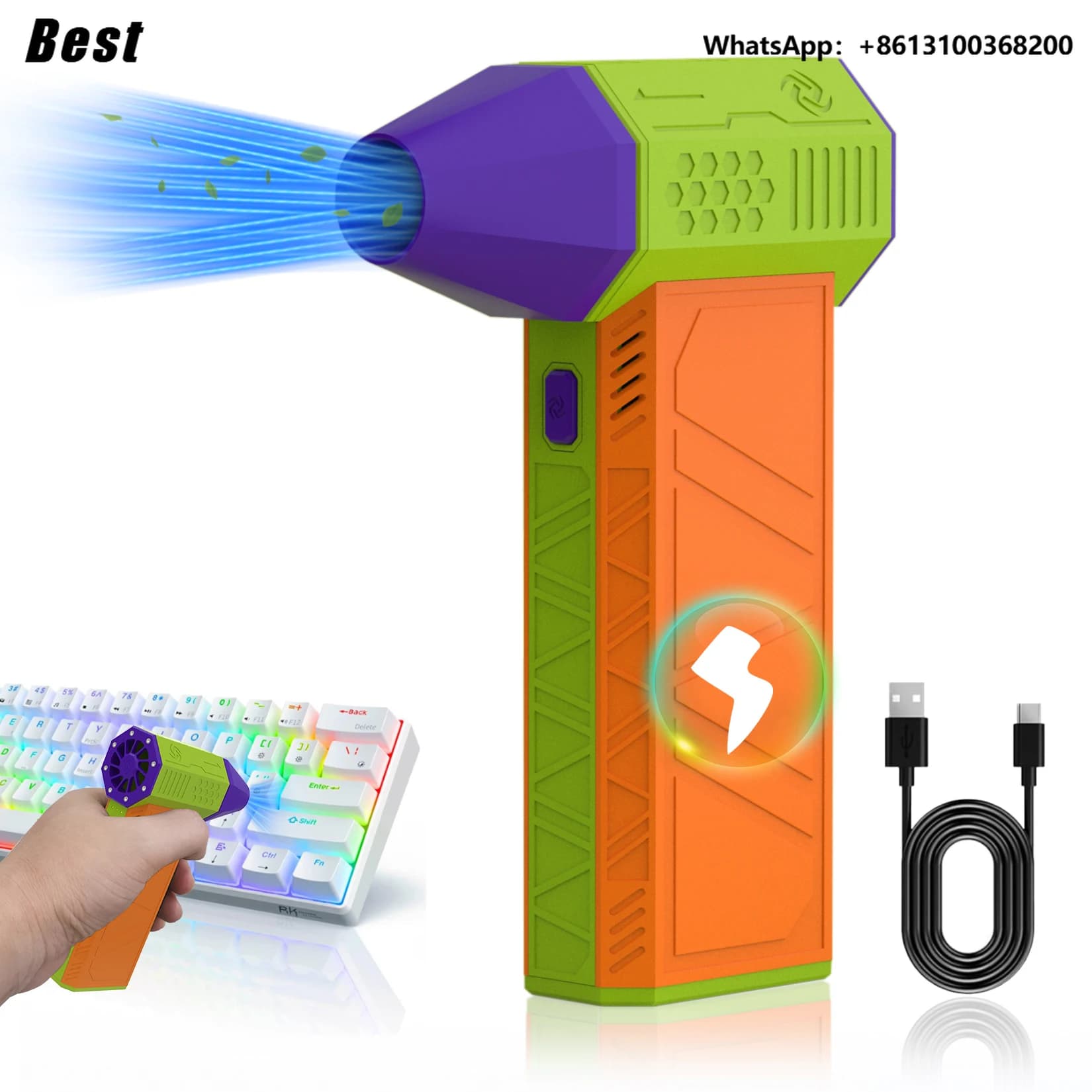Miglior Aspirapolvere Portatile Ricaricabile con Motore Brushless e Testa Illuminata per Uso Domestico, Auto e Camper - Jarvis X3 Electri