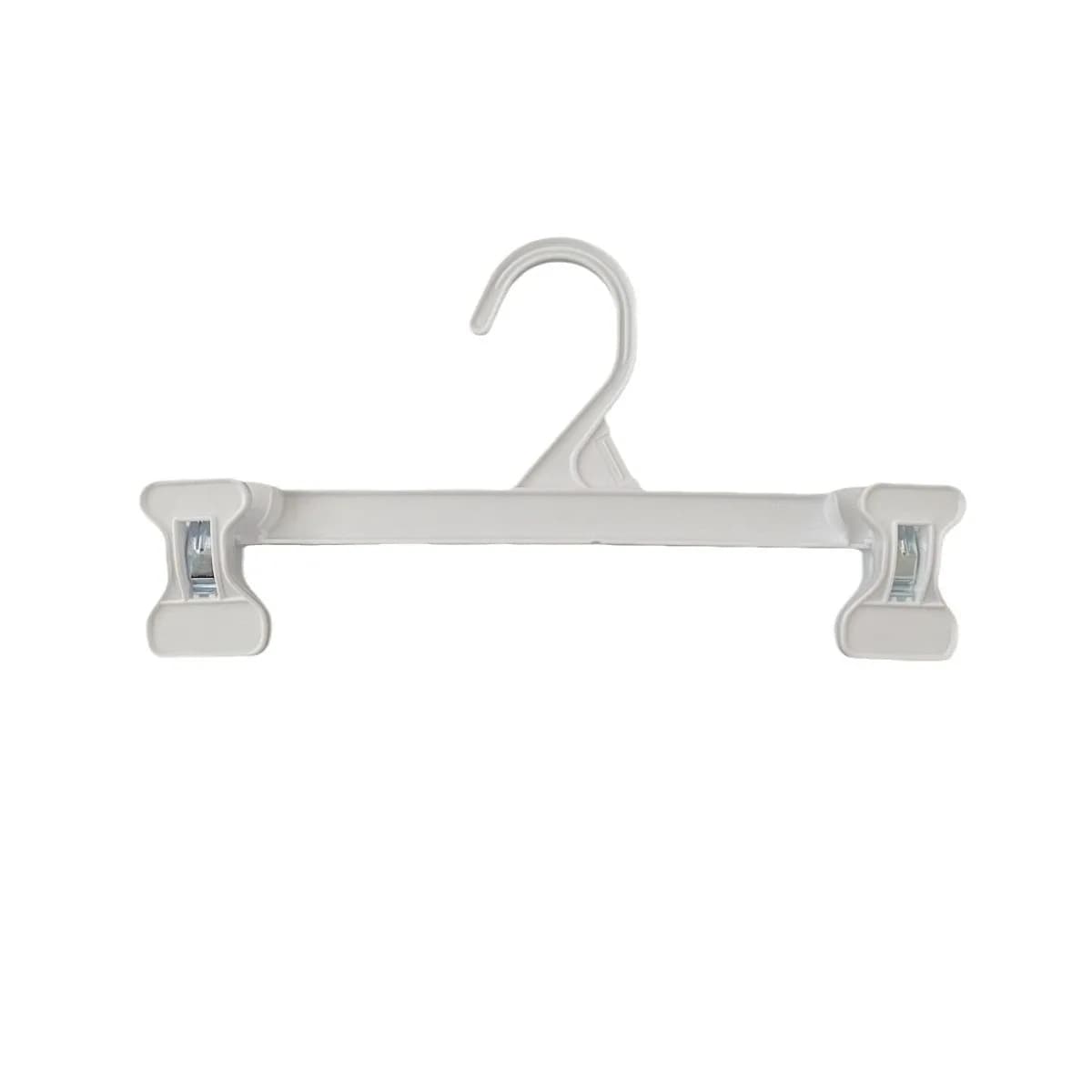 Appendiabiti in plastica bianca per pantaloni per bambini gonne set di vestiti per bambini appendiabiti per pagliaccetto per negozio 20 pezzi