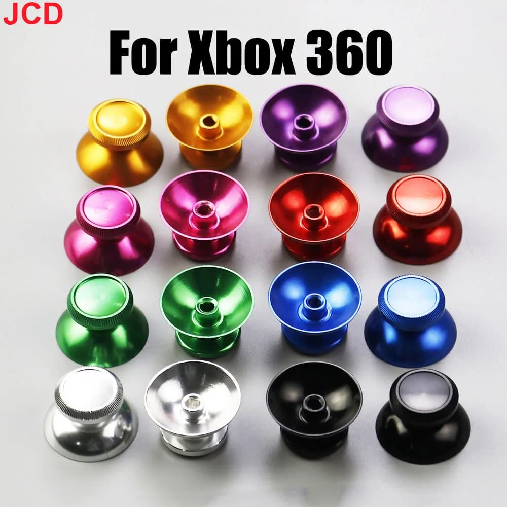JCD 1 paio di tappi per impugnatura per joystick analogico in metallo e alluminio 3D per controller gamepad Xbox 360