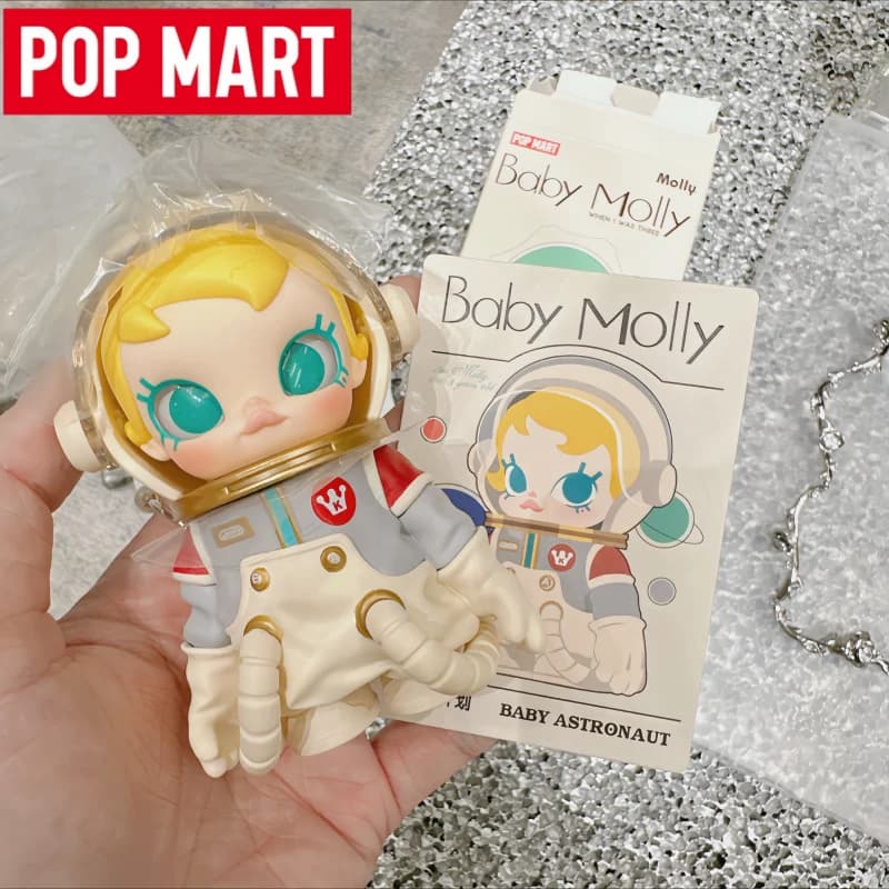 POP MART Baby Molly 'Quando avevo tre anni!' Serie di Action Figure Anime Kawaii in Scatola Misteriosa, Collezione Sorpresa per Ragazze