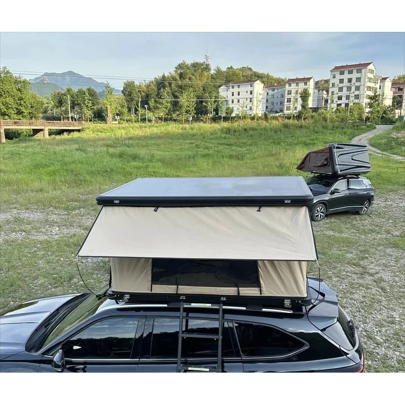 Tenda da Tetto Rigida Personalizzata per 3 Persone, in Alluminio, per Auto 4x4, Campeggio e SUV